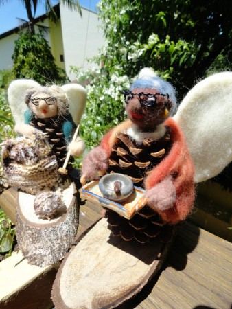 Enfeite de Natal - Minha Avó é Um Anjo: Quituteira